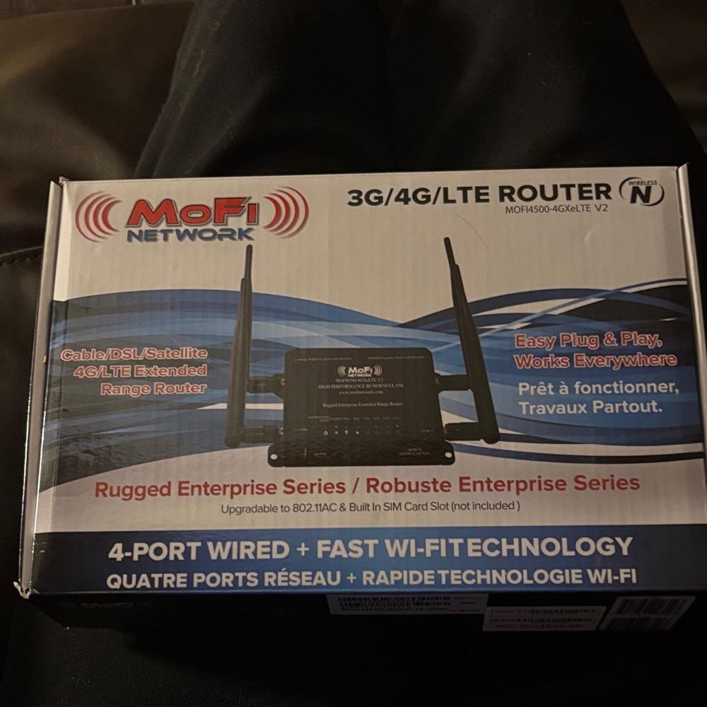Black 3G/4G/LTE Router